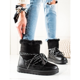 W. Potocki Black Snow Boots Potocki musta 1