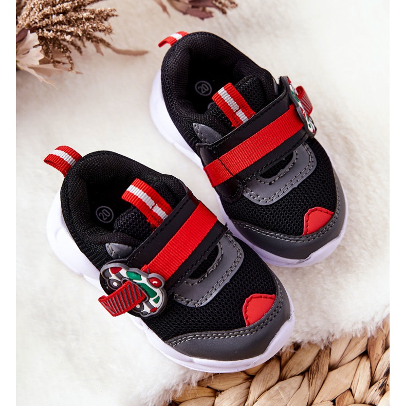 BEFADO S.A. Lasten urheilukengät tarranauhalla Befado 516P096 Musta punainen 1