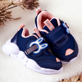 BEFADO S.A. Lasten urheilukengät tarranauhalla Befado 516P090 laivastonsininen-vaaleanpunainen 2