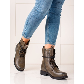 Super Mode Klassiset nauhakengät ruskea vihreä 1