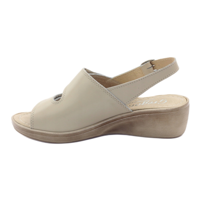 Naisten kiila sandaalit Gregors 592 beige 2