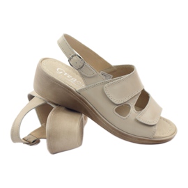 Naisten kiila sandaalit Gregors 592 beige 3