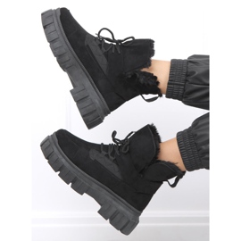 Arbor Black eristetyt lumisaappaat musta 1