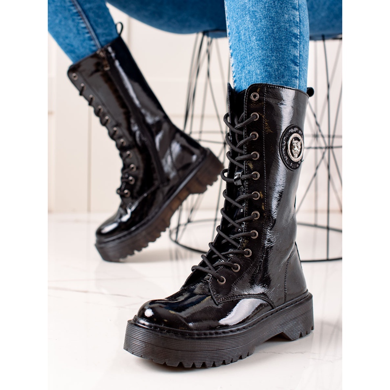 Filippo Lavalla nahkasaappaat musta 2