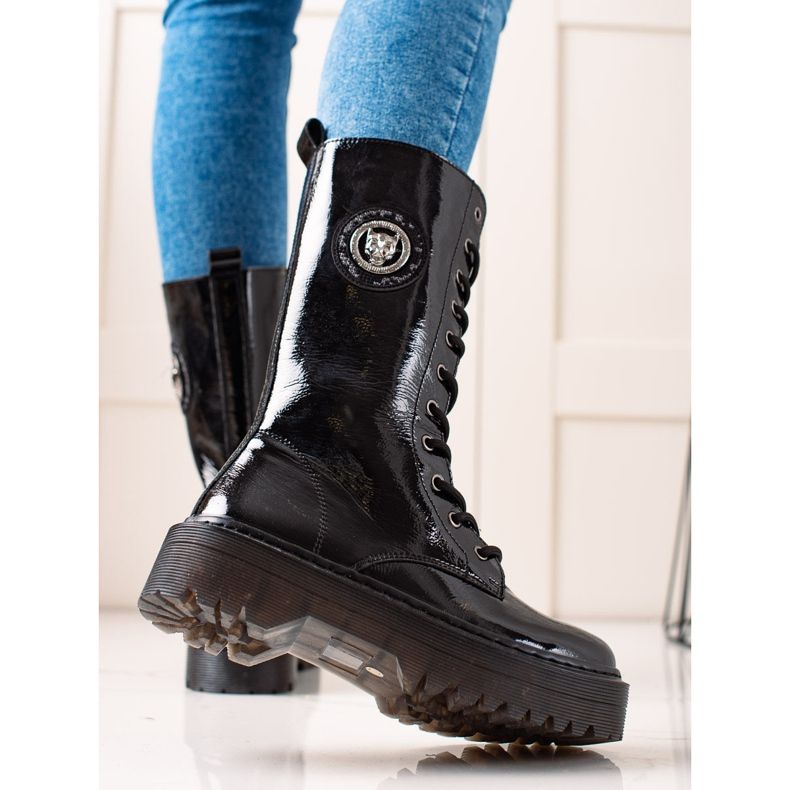 Filippo Lavalla nahkasaappaat musta 1