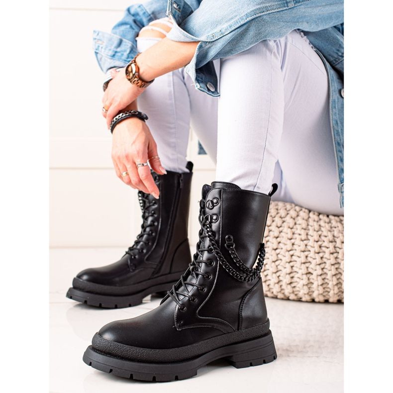 Bona Lämpimiä työntekijöitä ketjulla musta 1