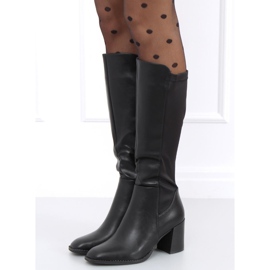 Ramona Blackin korkeakorkoiset saappaat musta 2