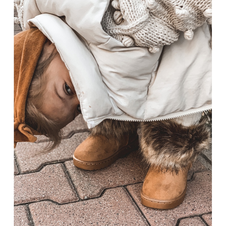 FRROCK Lumisaappaat turkis kameli pieni kettu beige keltainen 2