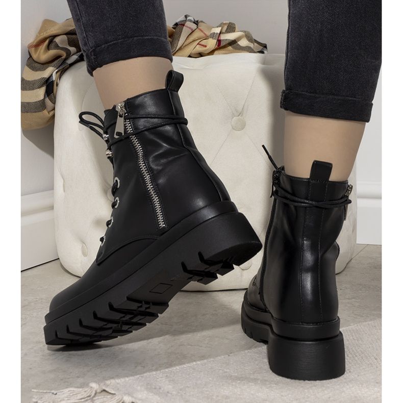 Musta Hillman eristetty naisten saappaat 2