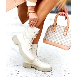 PE1 Korkeat saappaat Workery Beige Rozelle 6