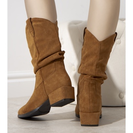 Francis lämpimät kamelin cowboysaappaat ruskea 1