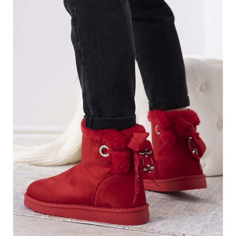 Hamiltonin punaiset eristetyt lumisaappaat punainen 1