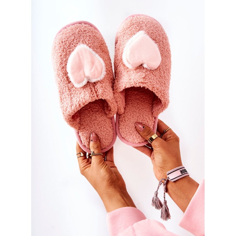 Naisten vaaleanpunaiset Heartbeat-tossut vaaleanpunainen 1