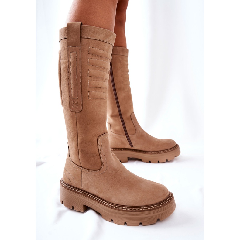 Nahka Maciejka Boots Beige 05277-04 1