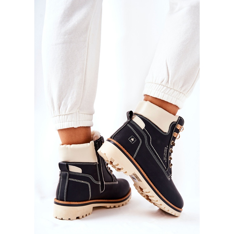 NEWS Naisten Trappers Timberki Lämmin Musta Tiempo 2