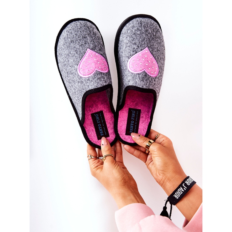 Big Star Etusivu Tossut Panto Fino II267010 Harmaa-Pink vaaleanpunainen 1