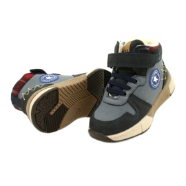 Poikien saappaat American Club GC27 Navy Blue -yrityksen turkista sininen 4