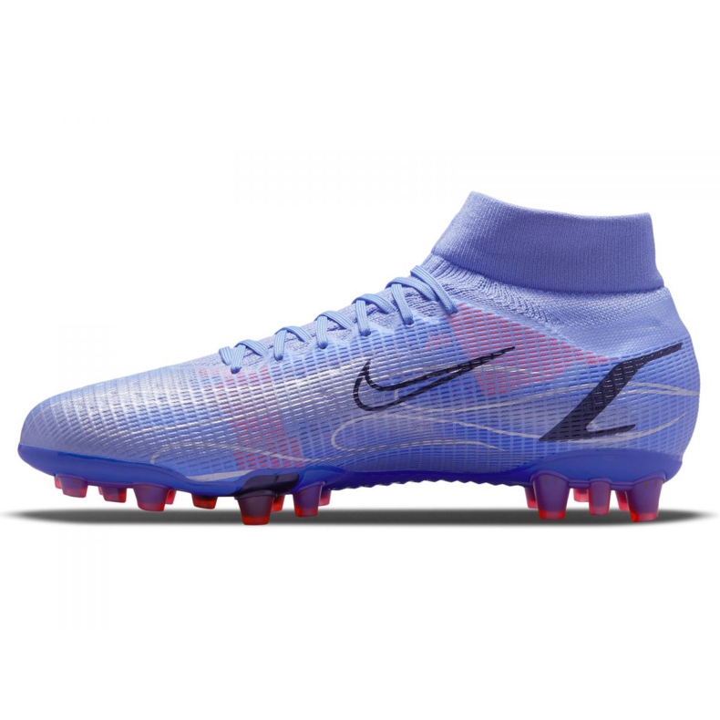 Nike Superfly 8 Pro Km Ag M DJ3978-506 jalkapallokengät violetti-sininen sininen 1