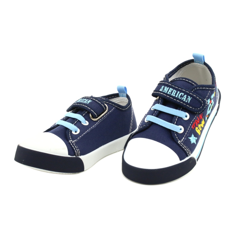American Club Ten15 Navy Velcro -lenkkarit laivastonsininen 3