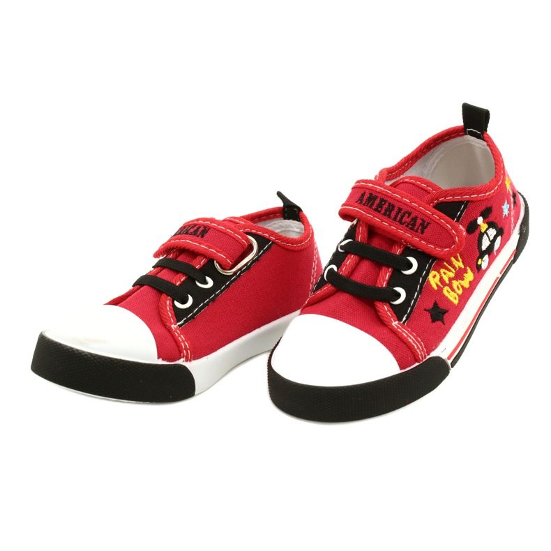 American Club Ten15 Red Velcro -lenkkarit punainen 3