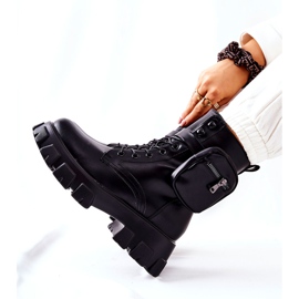 PG1 Mustat Lanstrom Worker Boots Munuaisvyöllä 1