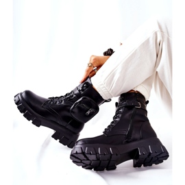 PG1 Mustat Lanstrom Worker Boots Munuaisvyöllä 2