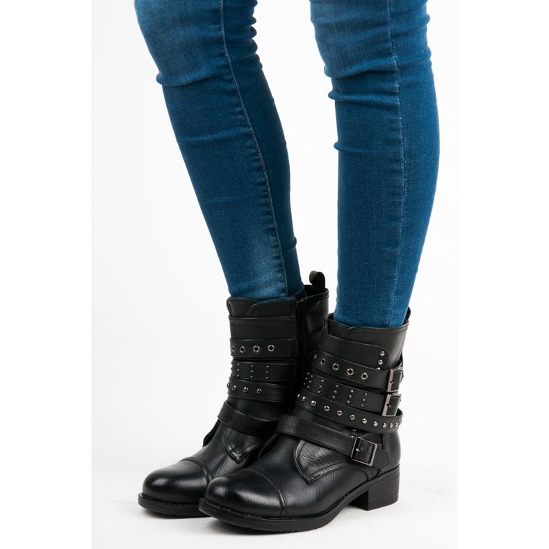 Erynn Mustia työntekijöitä soljilla musta 2