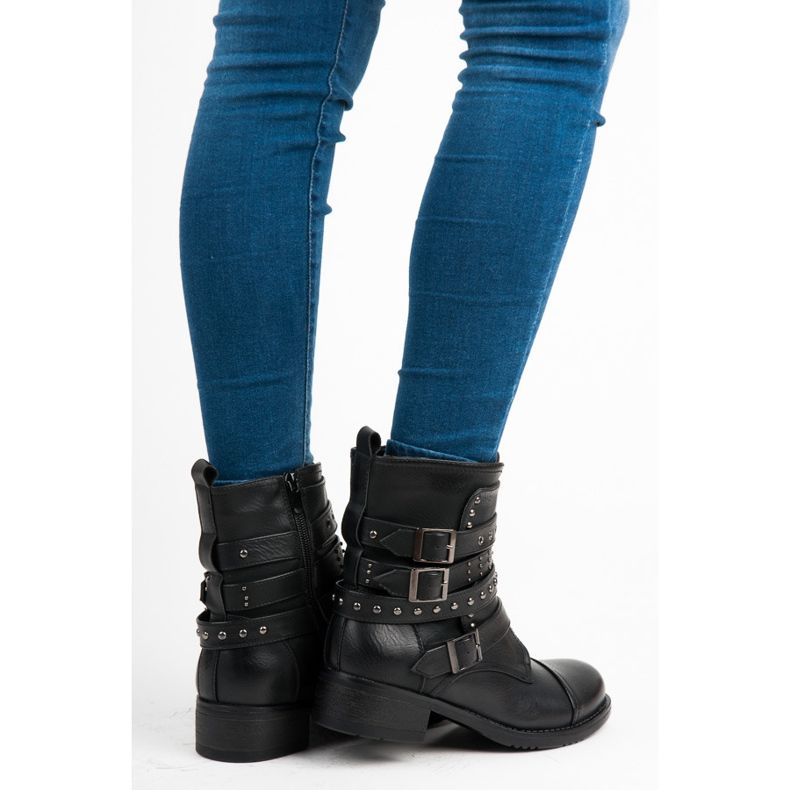 Erynn Mustia työntekijöitä soljilla musta 1