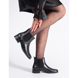 Sergio Leone Chelsea-saappaat koristeellisella kantapäällä musta 1