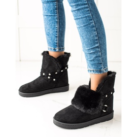 TRENDI Musta Mukluki zirkoneilla 1