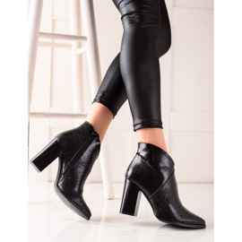 Filippo Musta Snake Print saappaat 2