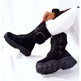 Mokkasaappaat alustalla munuaismustalla Issantilla 1