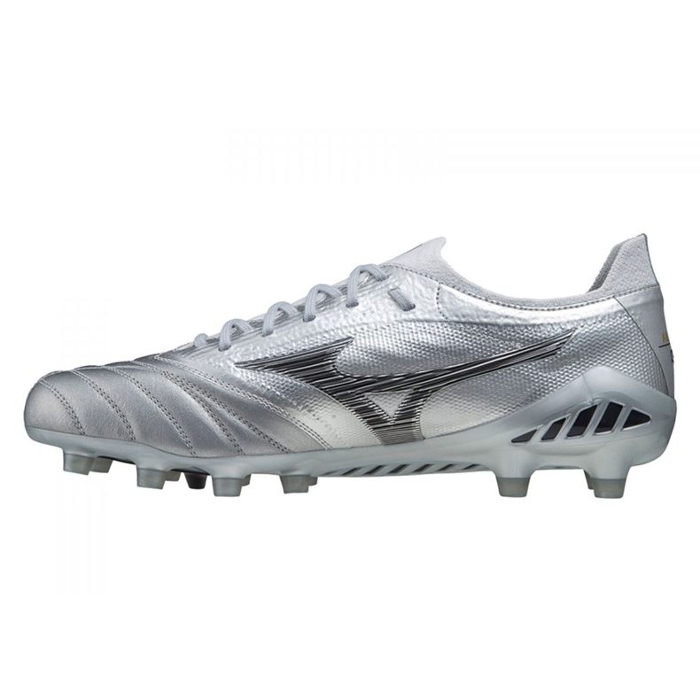 Mizuno Morelia Neo Iii Beta Japan Fg M P1GA219003 jalkapallokengät harmaa hopea 1