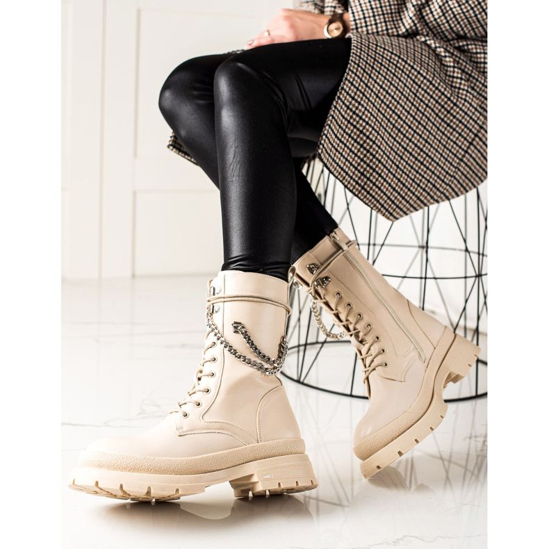 Bona Lämpimiä työntekijöitä ketjulla beige 1