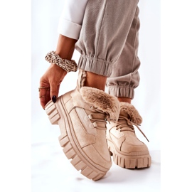 PM1 Lämpimät saappaat Trappers Beige Demaris 1