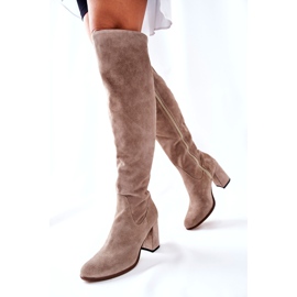 PA2 Suede Cappuccino Shernan saappaat beige 1