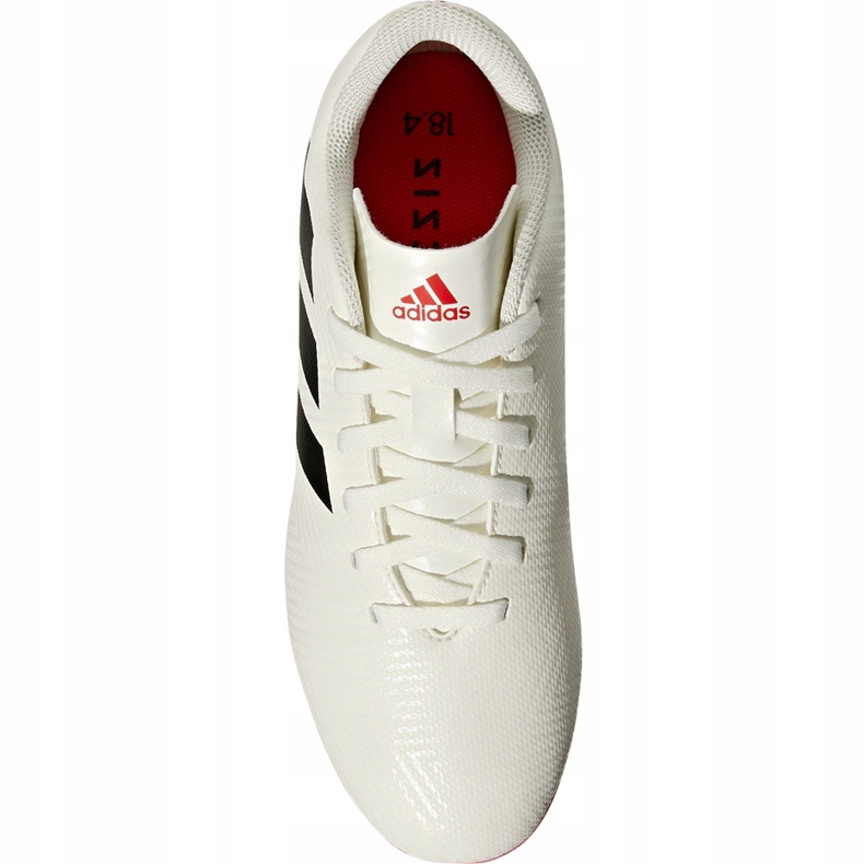 Adidas Nemeziz 18.4 FxG Jr CM8510 jalkapallokengät valkoinen 1