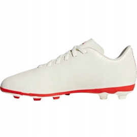 Adidas Nemeziz 18.4 FxG Jr CM8510 jalkapallokengät valkoinen 2