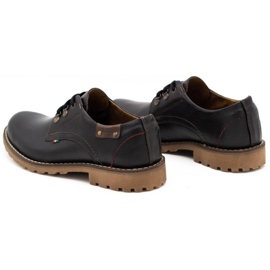 Olivier Miesten kengät nahkaiset nilkkurit 812MP musta ja ruskea 4