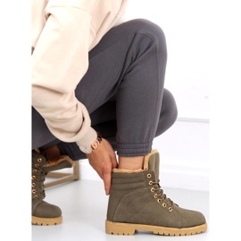 Naisten eristetyt puusaappaat Polle Green Black vihreä 2