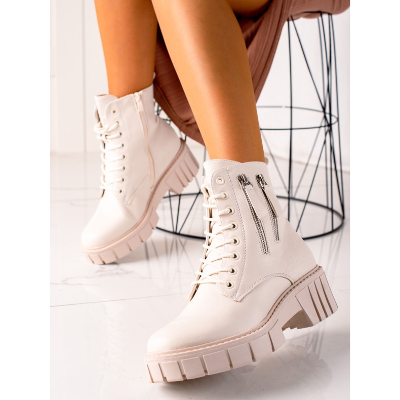 Goodin Muodikkaat pyydystimet koristeellisilla vetoketjuilla beige 1