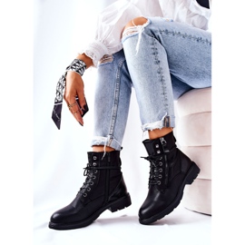 Musta Mirthbrow lämpimät saappaat vetoketjulla 2