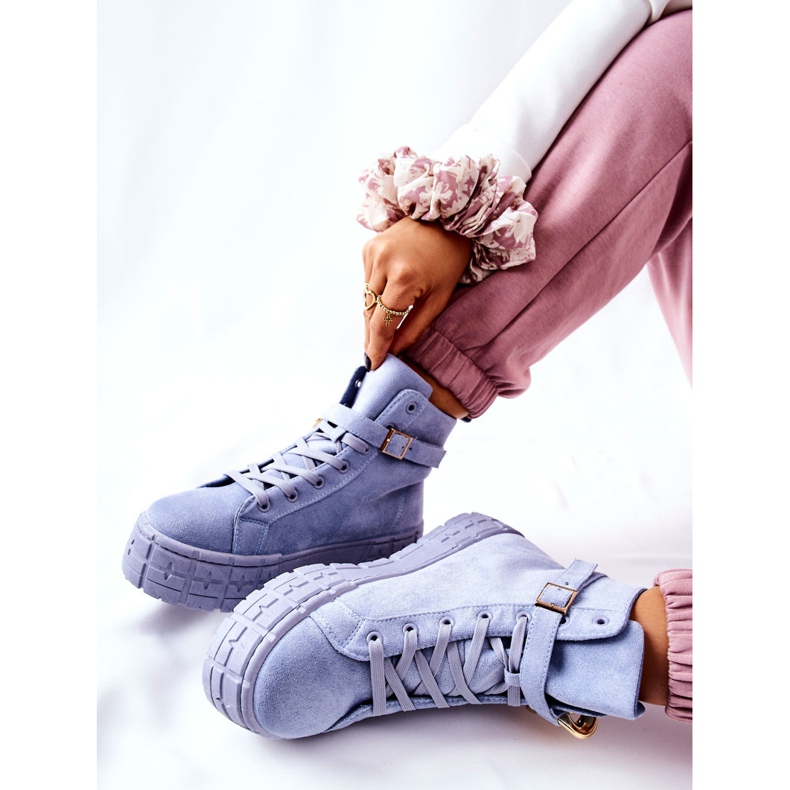 Korkeat tennarit Evenia Blue -alustalla sininen 1