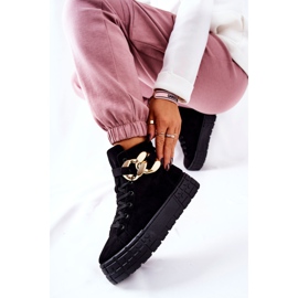 Korkeat tennarit Black Evenia -alustalla musta 1