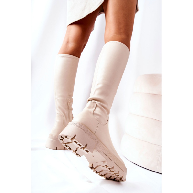 FJ1 Korkeat Hemera Boots Beiget 1