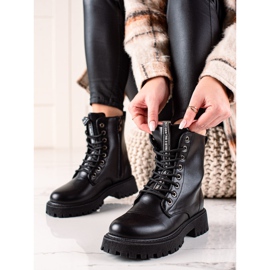 Groto Gogo Lämpimät vaelluskengät Eco -nahalla musta 1