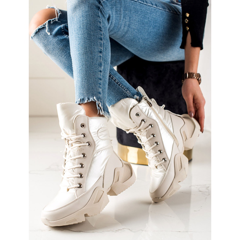 Seastar Lämpimät muodikkaat lumikengät beige 2