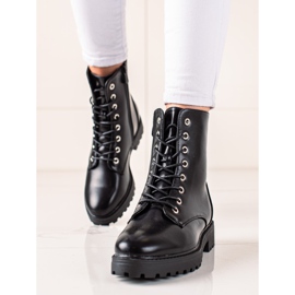 Bestelle Classic Trappers koristeellisella vetoketjulla musta 1