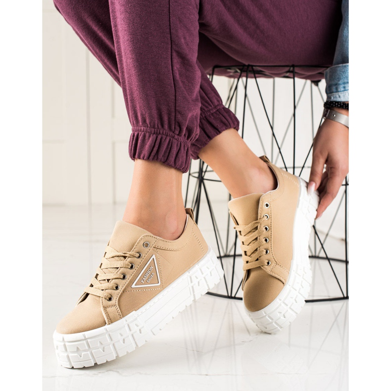 Goodin Ruskeat muotikengät beige 2