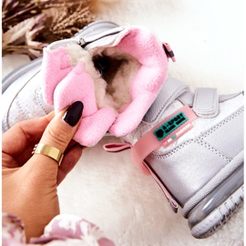 PJ2 Lämpimät lumisaappaat Hopeiset Hesiera-saappaat vetoketjulla vaaleanpunainen 1